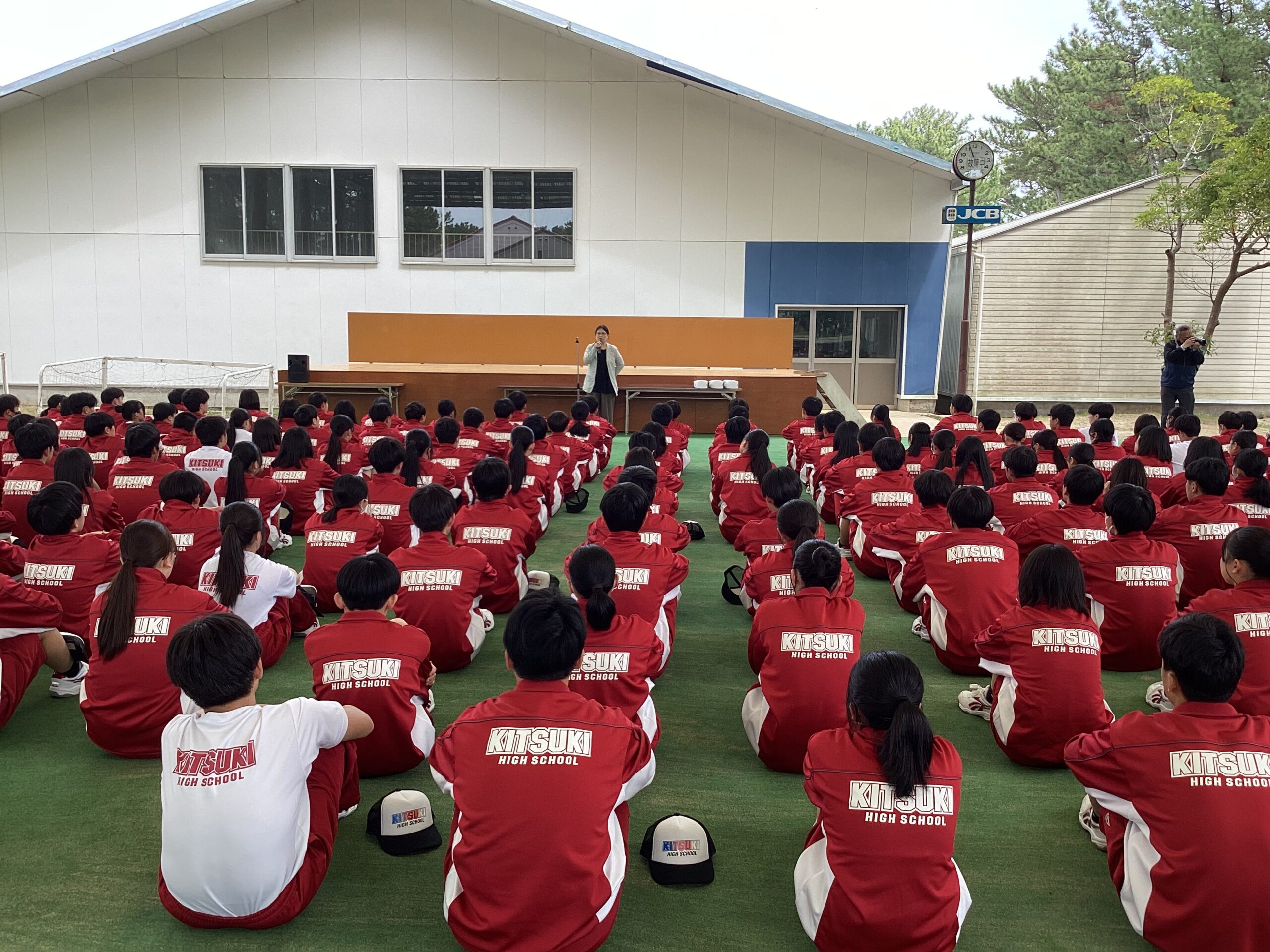 学校行事の集合風景